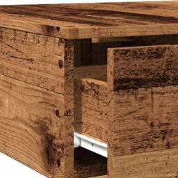 Berkfield Home Durable Coffee Table Old Wood 90x60x31 cm Engineered Wood in Brown - Size: 90 x 60 x 31 cm - thumbnail 8
