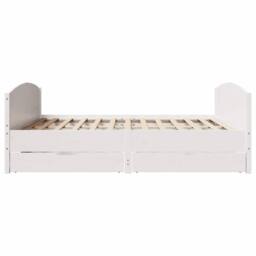 Berkfield Home Full Bed Frame without Mattress White 180x200 cm Super King Solid - thumbnail 7