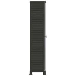 Berkfield Home Plastic Cabinet 68x39x171.5 cm in Grey - thumbnail 4