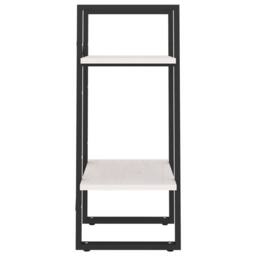 Berkfield Home Decorative 2-Tier Book Cabinet White 40x30x70 cm Solid Pine Wood - Size: 40 x 30 x 70 cm - thumbnail 6