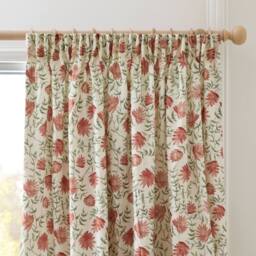Voyage Maison Elai Fully Lined 100% Cotton Pencil Pleat Curtain Pair - Size: 168 cm width x 229 cm drop - thumbnail 3