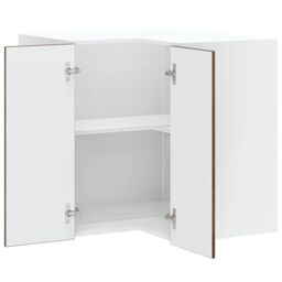 Berkfield Home Kitchen Wall Corner Cabinet Kalmar Smoked Oak Engineered Wood in Brown - thumbnail 5