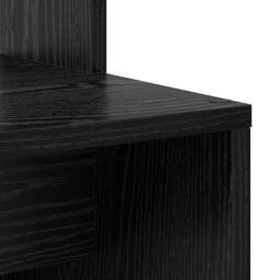 Berkfield Home Black Oak Computer Desk Black oak Solid wood, MDF Compact - thumbnail 8