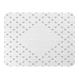 Benjamin Tate Design Crosses & Diamonds Blanket in Natural - Size: 120 cm x 150 cm - thumbnail 1
