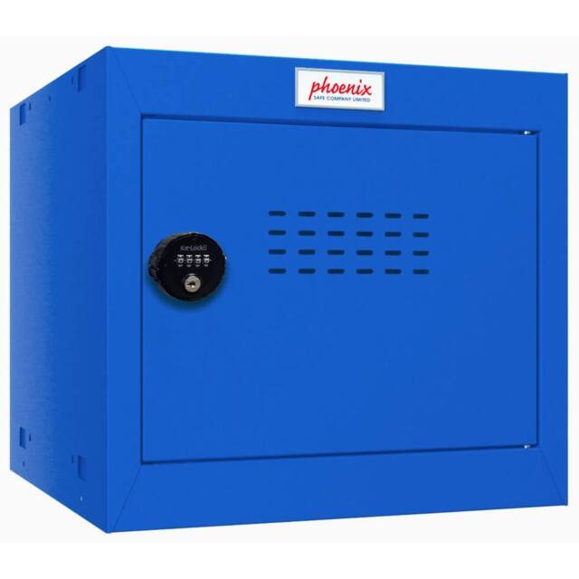 Phoenix Safe Company Blue Cube Locker with Combination Lock, CL0344BBC, 44 Liters - Size: 300 cm x 100 cm - image 1
