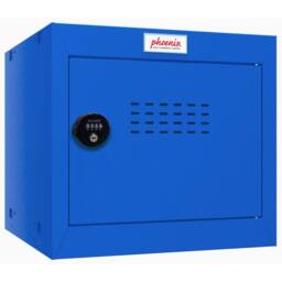 Phoenix Safe Company Blue Cube Locker with Combination Lock, CL0344BBC, 44 Liters - Size: 300 cm x 100 cm - thumbnail 1