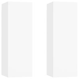 Berkfield Home TV Cabinets 2 pcs White 30.5x30x90 cm Engineered Wood - thumbnail 2