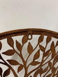 Inspirational Gifting Woodland Rabbit Garden Screen Wall Art Plaque 60cm Diameter in Brown - thumbnail 5