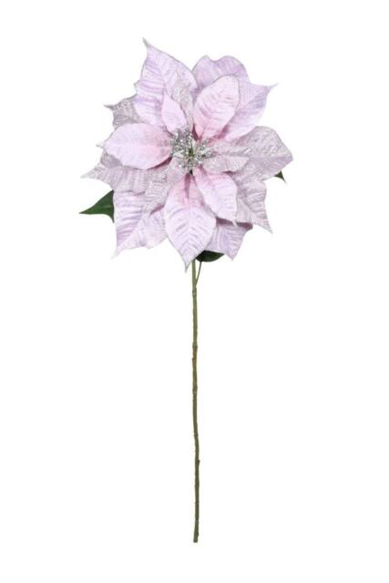 KDMD Light Purple Poinsettia Stem 71cm 2 Pack - image 1