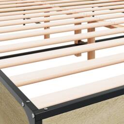 Berkfield Home Bed Frame without Mattress Sonoma Oak 120x190 cm Small Double in Light Tan - thumbnail 7