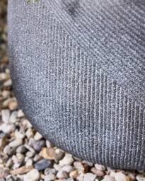 Dibor Medium Grey Symmetry Stripe Fibre Clay Indoor Outdoor Garden Planter Houseplant Flower Plant Pot H29 x Dia42cm - thumbnail 3