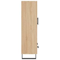 Berkfield Home Highboard Sonoma Oak 69.5x31x115 cm Engineered Wood in Tan - thumbnail 7