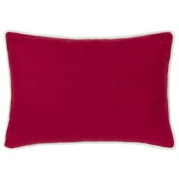 Paoletti Winter Merry Christmas Embroidered 100% Cotton Cushion in Red - Size: 50 cm x 35 cm - thumbnail 5