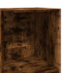 Berkfield Home Bookcase Smoked Oak 40x30x189 cm Engineered Wood in Brown - Size: 40 x 30 x 189 cm - thumbnail 7