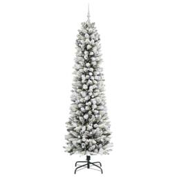 Berkfield Home Stunning Artificial Christmas Tree with 300 LEDs Green & white
