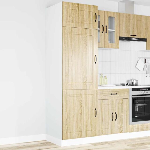 Berkfield Home Kitchen Cupboard Kalmar Sonoma Oak Engineered Wood in Brown - image 1