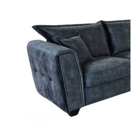 SNUG FURNITURE BIRMINGHAM LTD Serena Large Corner Sofa Full-Back in Black - thumbnail 2