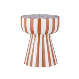 sweeek Side table, coffee table, bedside table, enamelled steel two-tone in Terracotta - thumbnail 2