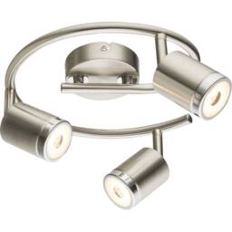 Netlighting Comore Ceiling Spotlight Clusters Nickel Matt 3x LED 3000K in Grey - thumbnail 1