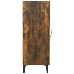 Berkfield Home Sideboard Smoked Oak 34.5x34x90 cm Engineered Wood in Brown - thumbnail 7