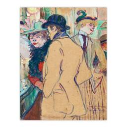 Artery8 Toulouse Lautrec Framed Wall Art Print Alfred la Guigne in a Cafe - Size: A4 - thumbnail 3