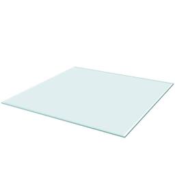 Berkfield Home Table Top Tempered Glass Square 800x800 mm in Black - thumbnail 2