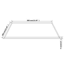 Berkfield Home Table Top Tempered Glass Square 800x800 mm in Black - thumbnail 4