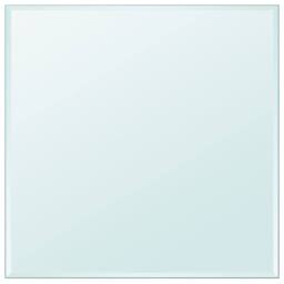 Berkfield Home Table Top Tempered Glass Square 800x800 mm in Black - thumbnail 1