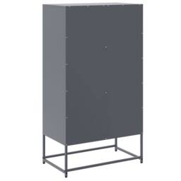 Berkfield Home Sideboard Anthracite 68.5x38.5x123.5 cm Steel in Charcoal - thumbnail 8
