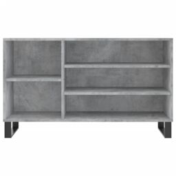 Berkfield Home Shoe Cabinet Concrete Grey 102x36x60 cm Engineered Wood - Size: 102 x 36 x 60 cm - thumbnail 4
