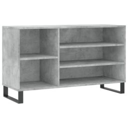 Berkfield Home Shoe Cabinet Concrete Grey 102x36x60 cm Engineered Wood - Size: 102 x 36 x 60 cm - thumbnail 2