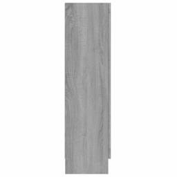 Berkfield Home Vitrine Cabinet Grey Sonoma 82.5x30.5x115 cm Engineered Wood - thumbnail 7