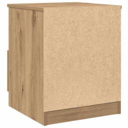 Berkfield Home Bedside Cabinets 2 pcs Artisan Oak 40x40x50 cm Engineered Wood in Brown - Size: 40 x 40 x 50 cm - thumbnail 7