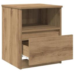 Berkfield Home Bedside Cabinets 2 pcs Artisan Oak 40x40x50 cm Engineered Wood in Brown - Size: 40 x 40 x 50 cm - thumbnail 8