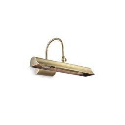 Retro 2 Light Picture Wall Light Brass E14