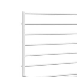 Berkfield Home Metal Bed Frame with Headboard & Footboard White 160x200 cm - thumbnail 9