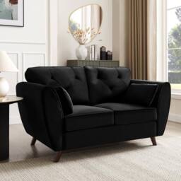Home Detail Mona 2 Seater Sofa in Black - thumbnail 1
