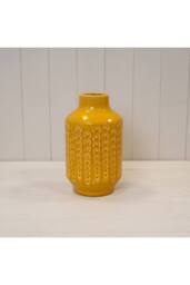 KDMD Yellow Charming Ceramic Vase - 25mm in Mustard
