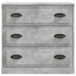 Berkfield Home Sideboard Concrete Grey 70x35.5x67.5 cm Engineered Wood - thumbnail 4