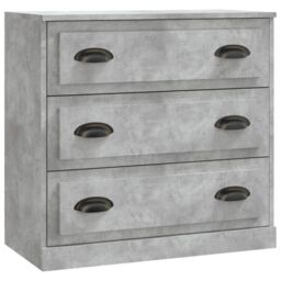 Berkfield Home Sideboard Concrete Grey 70x35.5x67.5 cm Engineered Wood - thumbnail 2