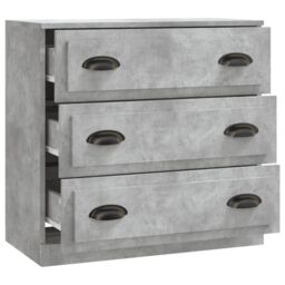 Berkfield Home Sideboard Concrete Grey 70x35.5x67.5 cm Engineered Wood - thumbnail 3