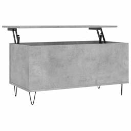 Berkfield Home Modern Coffee Table Concrete Grey 90x44.5x45 cm Engineered Wood - thumbnail 3