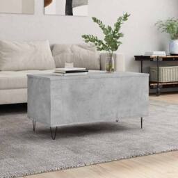 Berkfield Home Modern Coffee Table Concrete Grey 90x44.5x45 cm Engineered Wood - thumbnail 2