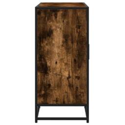 Berkfield Home Sideboard Smoked Oak 92x35x76 cm Engineered Wood in Brown - Size: 92 x 35 x 76 cm - thumbnail 5