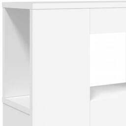 Berkfield Home LED Headboard White 180x18.5x103.5 cm Engineered Wood - thumbnail 9