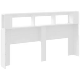 Berkfield Home LED Headboard White 180x18.5x103.5 cm Engineered Wood - thumbnail 8