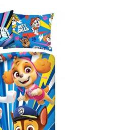 Paw Patrol Pups To The Rescue Reversible Cotton Duvet Cover Set in Bright Blue - Size: Single - thumbnail 2