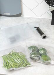 MasterClass Food Vacuum Sealer with 4 Reusable Polyethylene Food Bags, 24 x 24cm in Clear - Size: 24 x 24 cm - thumbnail 9