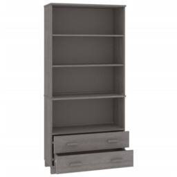 Berkfield Home Highboard HAMAR Solid Wood Pine Light Grey - thumbnail 5