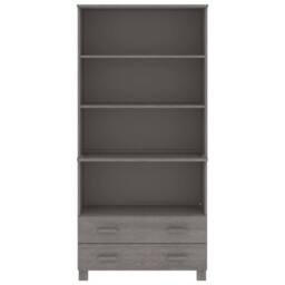 Berkfield Home Highboard HAMAR Solid Wood Pine Light Grey - thumbnail 3